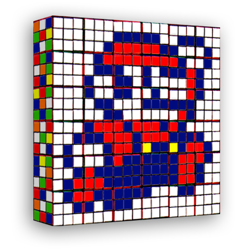Rubik S Cube Super Mario Portraits Stuff